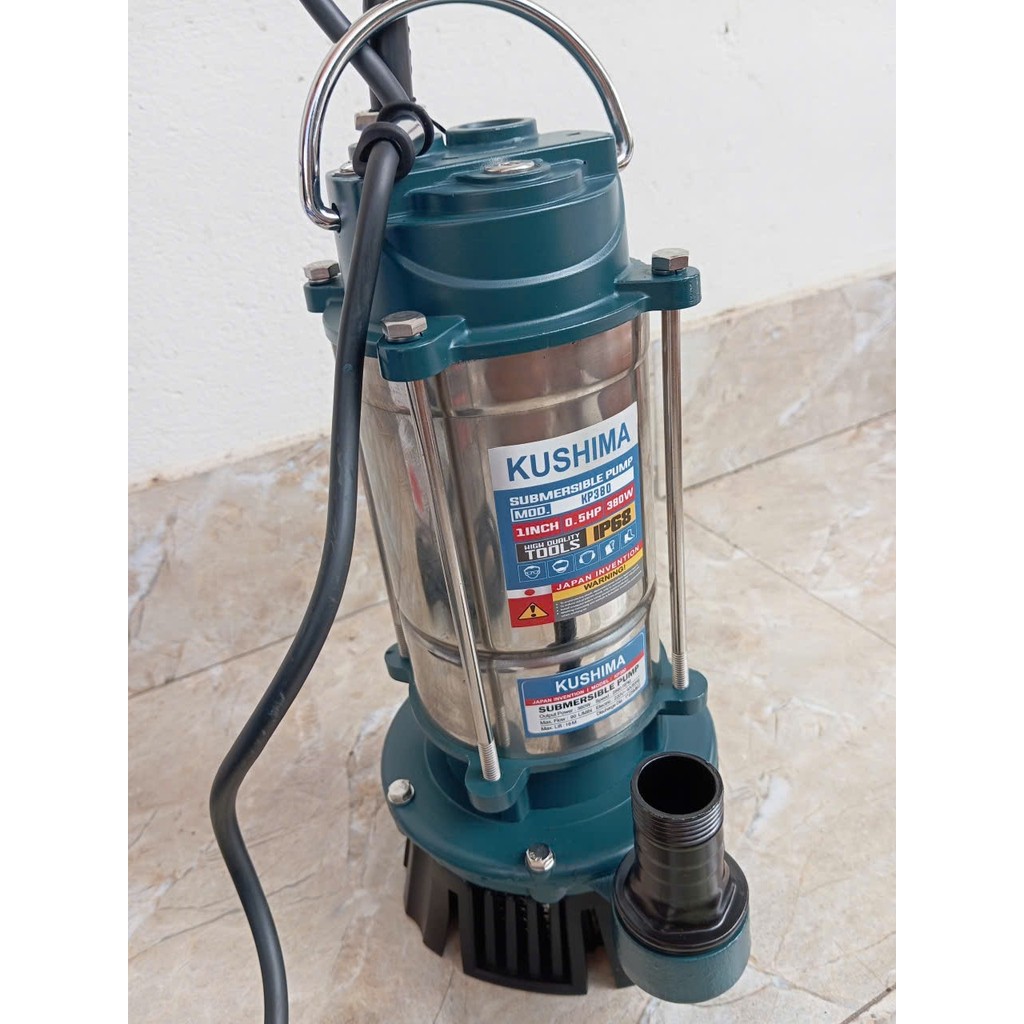 Máy Bơm Chìm- Bơm Tõm KUSHIMA KP380-380W-Máy Dùng Cho Gia Đình, Các Công Trình, Công Trường