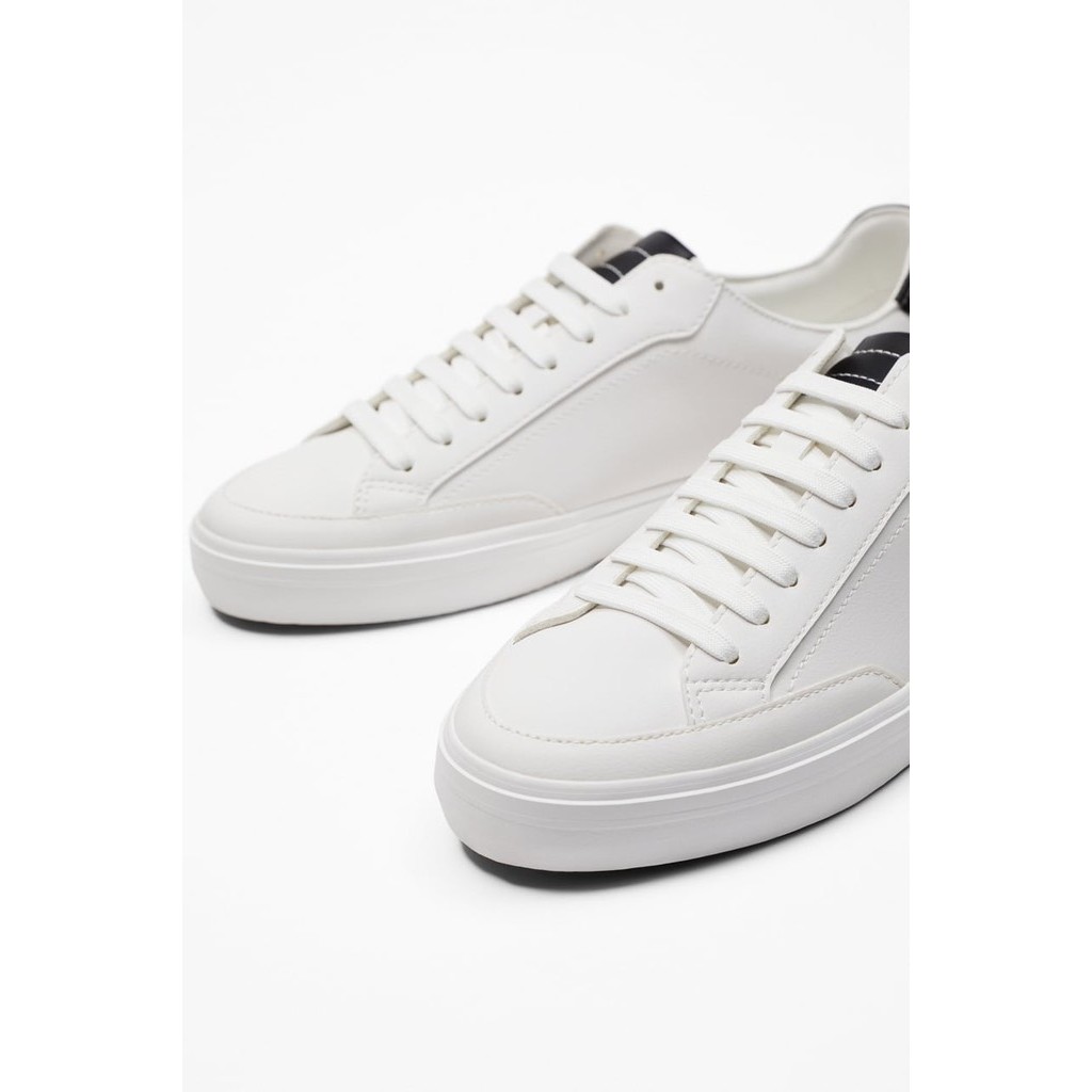 Giày sneaker Zara chính hãng Trắng phối đen