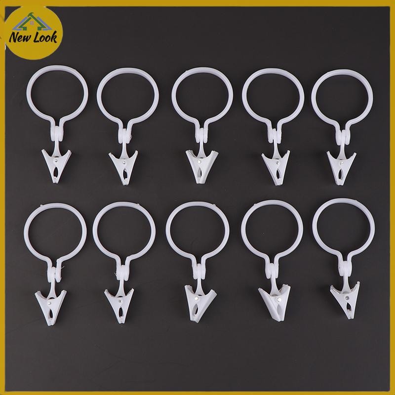 NewLook 10 Chiếc Nhựa Rèm Khóa Kẹp Rèm Trắng Dây Buộc Khóa Tự Làm Rèm ...