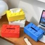 Sáng Tạo Khối Xây Dựng Hộp Khăn Giấy Đa Năng Khăn Ăn Bảo Quản Đồ Trang Trí Bàn