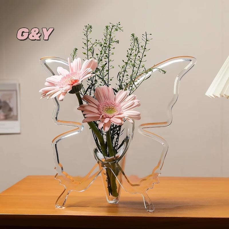 [G & Y-t] Bình hoa Acrylic trong suốt Phụ kiện sắp xếp hoa ba chiều Bình trang trí nhà cửa [Mới]