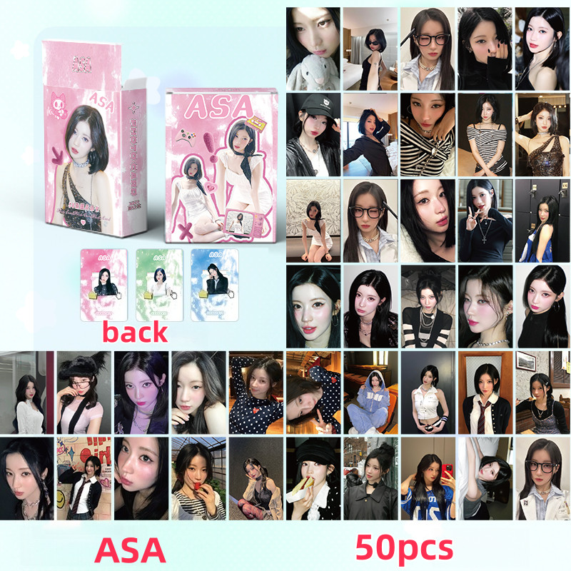 50-124 chiếc BM Holographic Lomo Cards Like That BABYMONS7ER SHEESH Hologram Photocards MONSTIEZ AHYEON ASA CHIQUITA PHARITA RAMI RORA RUKA Bưu thiếp Laser YM