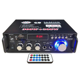 AIMVUKES Ampli Mini Bluetooth, Amply Karaoke BT-298A Công Suất Lớn Loa Bass Max 25 - Âm ly Gia Đình, Ô tô Chơi Nhạc Cực