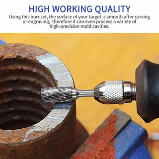 【24H Shipping】BỘ 10 MŨI MÀI KHẮC LÀM LŨA GỖ, KIM LOẠI BẰNG THÉP HỢP KIM VONFRAM
