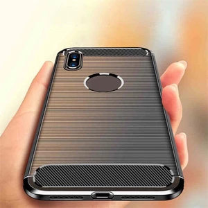 TPU Dễ Thương Tương Thích Cho IPhone 16 15Pro SE2 SE3 6S 6 7 8 Plus XR X XS Max Mới Chống Sốc Siêu Mỏng Silicon Mềm Ốp Lưng Sợi Carbon Mờ