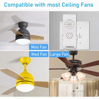 Bộ điều khiển từ xa đèn trần đa năng thông minh có đầu thu Bộ điều khiển không dây thời gian 3 tốc độ