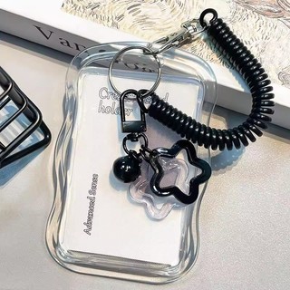 Thiết Kế Sáng Tạo Mới Kpop Photocard Giá Đỡ Trong Suốt Đựng Thẻ Móc Khóa Ảnh Tay Xe Buýt Thẻ Sinh Viên Hộp Đựng Ảnh Bảo Vệ