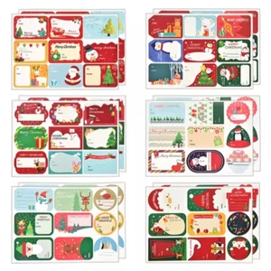 2 / 5 Tờ Giáng Sinh Chúc Mừng Phước Lành Đồ Chơi Trẻ Em Lễ Hội Trang Trí Tấm Nhãn Tự Dính
