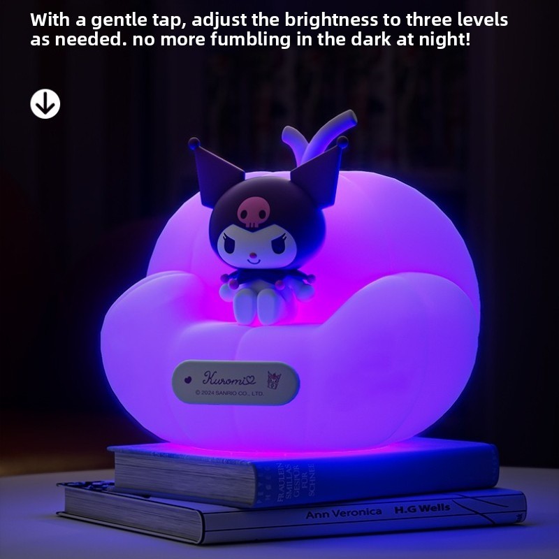 Hoạt Hình Sanrios Kitty Kawaii Phát Sáng Đám Mây Đèn Hello Kitty Đầu Giường Đèn LED Đèn Ngủ Sofa Trang Trí Quà Tặng