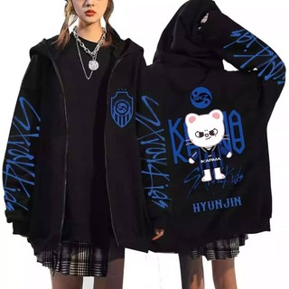 PS2 Stray Kids skzoo KARMA anime dây kéo Áo khoác Hoodie Unisex Top SP2
