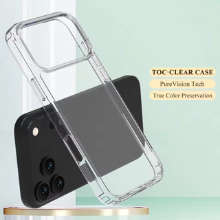 [JLK] ốp lưng iphone 13 pro max Acrylic trong suốt pha lê chống sốc sang trọng cho iPhone 17 Air 16 15 14 13 12 11 Pro Max XR XS 8 Plus 16e SE 2022 Ốp lưng mềm trong suốt cứng