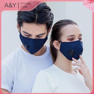 Mặt nạ phòng độc PM2.5 A & Y - Vải cotton, dễ giặt sạch và tái sử dụng, thoải mái và thoáng khí.