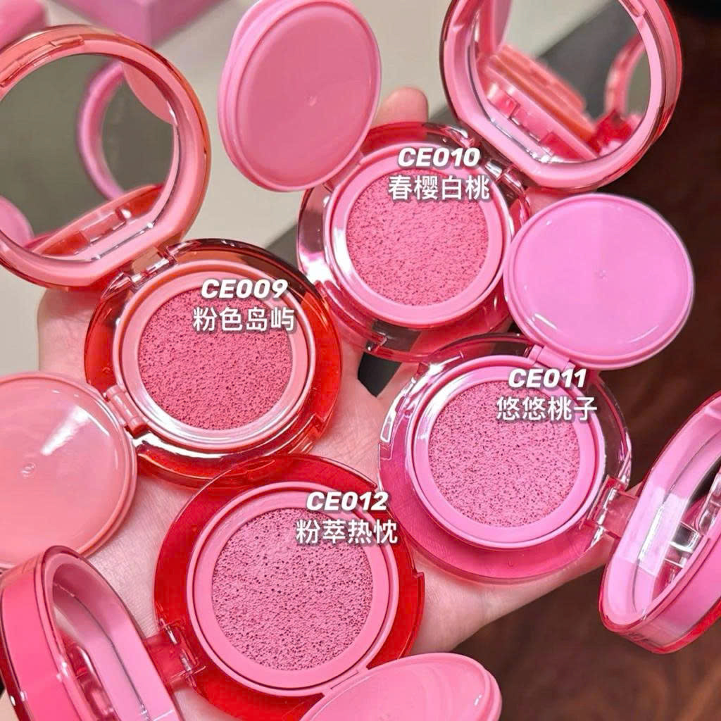 [KÈM BÔNG MÚT] Má hồng cushion MOONEYES dạng kem má hồng moon eyes hiệu ứng căng bóng tự nhiên 4.5g
