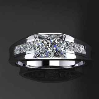 Nhẫn Zircon Bạc S925 Đơn Giản Dành Cho Lễ Cưới và Làm Quà Tặng