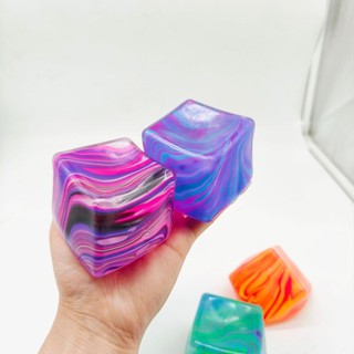 NeeDoh Đẹp Cube Cảm Giác Bóp Đồ Chơi Màu Kẹo Pinching Lo Âu Giảm Cảm Giác Thần Tài Đồ Chơi decfeyeth