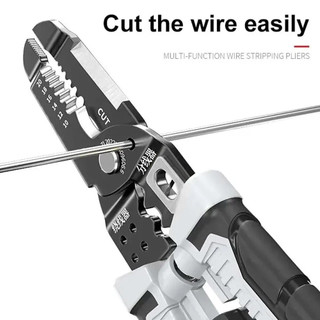 Kìm tuốt dây điện 4mm Thép HSS Lò xo ẩn Đa năng 10 trong 1 Chất lượng cao