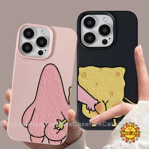 ốp ip Cho IPhone 17 16 15 11 12 13 Pro Max XS XR X 8Plus 7Plus Max 15 13 14 8 Plus SE SpongeBob và Pie Star bảo vệ điện
