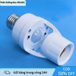【COD】Đui xoáy cảm biến thông minh E27 tự động điều chỉnh ánh sáng theo chuyển động, tiết kiệm năng lượng, chống trượt