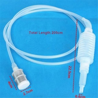 WEAVELYF 1 Cái Ống Siphon Pha, Máy Hút Rượu Nhựa 2M, Dụng Cụ Làm Rượu Bền DIY Thanh Dụng Cụ Gia Đình Máy Lọc Rượu Ống Cung Cấp Nhà Bếp