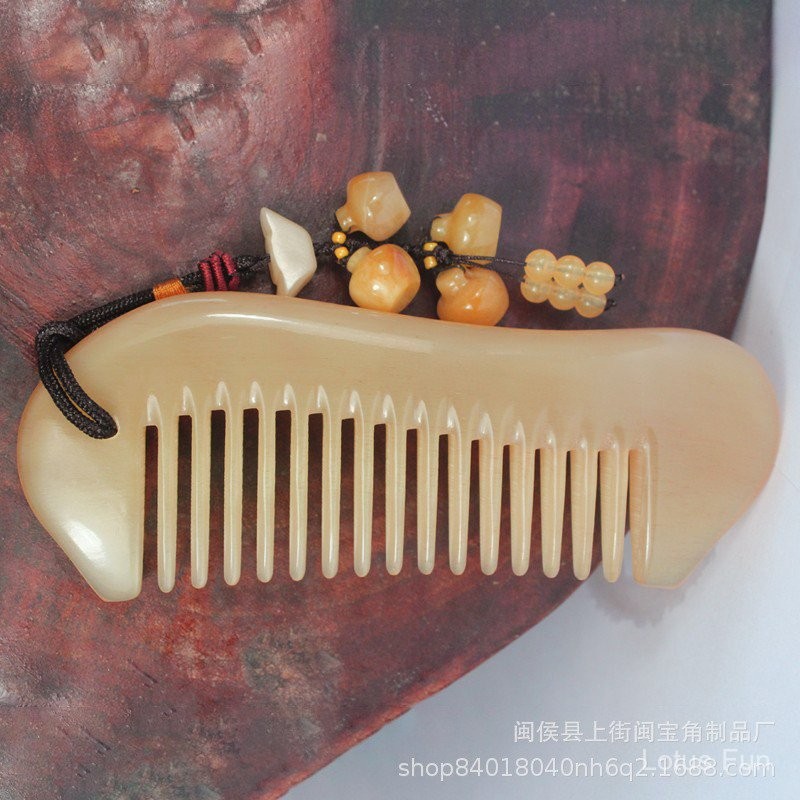 Phụ Nữ Chuyên Dụng Tóc Dài Tự Nhiên Xác Thực Sừng Massage Lược Da Đầu Sức Khỏe Kinh Tuyến Nạo vét Làm Tóc Thủ Công Lược Quà Tặng Tốt
