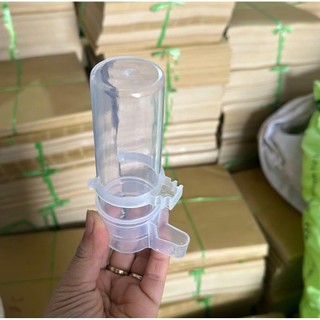 Cóng uống nhựa dẻo kt 4x14cm cóng đựng nước cho chim cảnh
