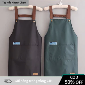 【COD】Tạp dề thời trang chống nước và dầu cho người lớn, chất liệu dễ lau chùi, bảo vệ hoàn hảo khỏi các vết bẩn khi nấu