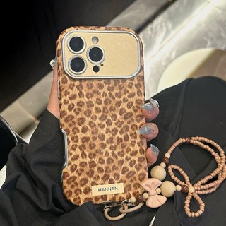In hình báo nâu + vòng tay cho iphone17 16promax 15promax 12 / 13 / 14 / 15 / 16 17pro iphone11promax ốp lưng TPU mới chống bụi
