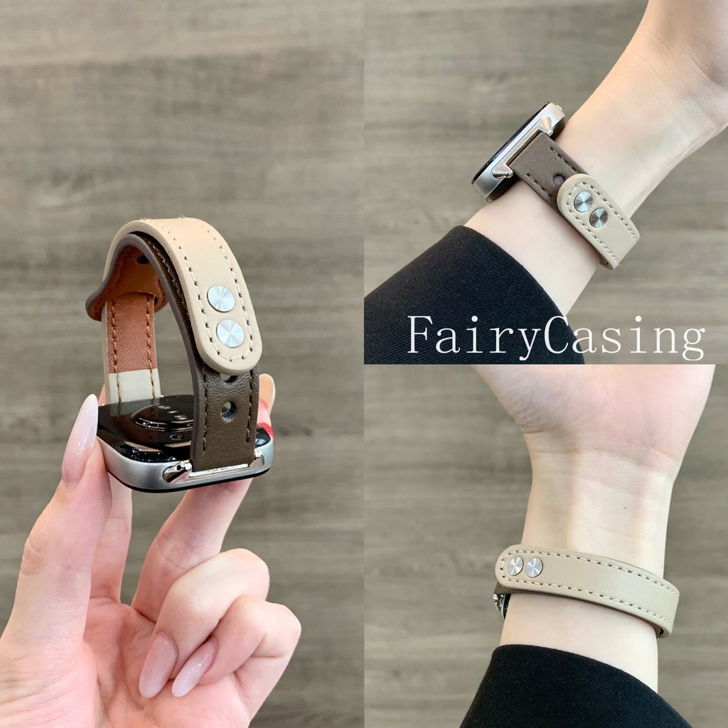 Dây da cổ điển cho Huawei Watch Fit 4 4Pro Vòng đeo tay thay thế cho Huawei Watch Fit2 Fit3 Band Correa