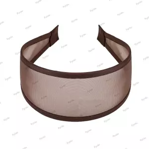 Vòng buộc tóc PYCOU, Băng đô lưới mỏng màu trơn chống trượt, Phụ kiện tóc rộng xu hướng