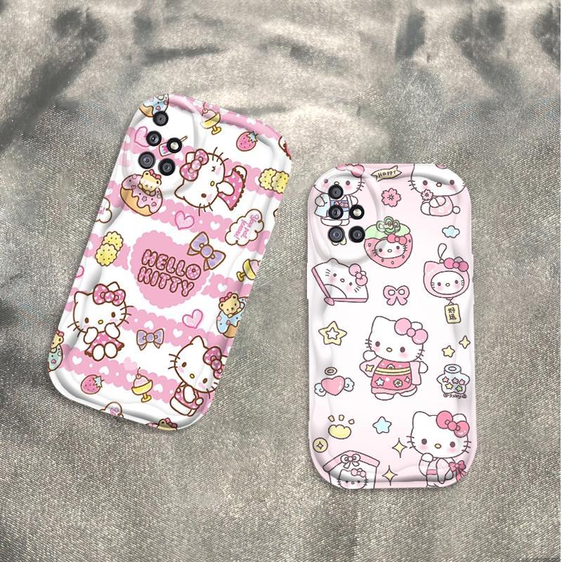 Ốp Silicon Hoạt Hình Cho Samsung A71 A51 A715F A515F A31 4G 3D Bé Gái Mềm Ốp lưng TPU Kitty Girl Sinh Viên Chống Sốc