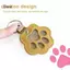LUImo Thú Cưng Paw Móc Khóa Mèo Bảo Quản Tóc Hộp Đựng Móc Khóa Di Động Mặt Dây Chuyền Tự Chế Thú Cưng Tưởng Niệm Móc Khóa Dễ Thương Hình Paw Túi Mặt Dây Chuyền SBS