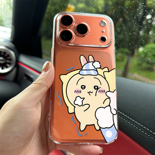 Usagi Hachiware ngủ ngáy ỐP đIệN ThoạI Cho IPhone 17 16PRO 15Plus 14 13 12 11 Promax XR ốP Silicon TPU MềM Trong SuốT