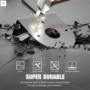 Giá đỡ đèn LED bằng thép không gỉ 304 hình chữ L - Thiết kế dưa hấu để chiếu sáng khung gầm xe tải