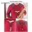 Guansfs UPALDHOU Saxophone Dây Đeo Vai Da Đôi Có Thể Điều Chỉnh Sax cho Alto Tenor Baritone Soprano