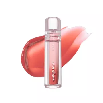 ETUDE Over Glowy Lip Stain Tint #1 Hoa hồng thơm | Son Tint Vegan không dính | Son bóng dưỡng ẩm & lâu trôi | Tint hàng ngày cho môi khô K-beauty