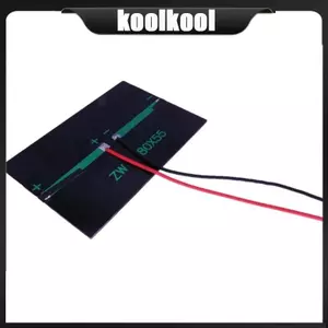 Kool Solar Panel Mô-đun sạc Polysilicon 6V có cáp dài dành cho những người đam mê DIY