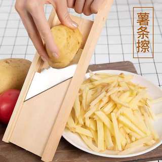 💦Longjiang Cắt Lát Cắt Lát Khoai Tây Chiên Pháp Dao 3 Mm 5 Mm 7 Mm10 Mm Hộ Gia Đình Nhà Bếp Rau Củ Xẻ Dụng Cụ Tiện Dụng AIDE