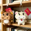 10cm Gấu Dễ Thương Lợn Zaemon Series Sang Trọng Móc Khóa Đáng Yêu Mũm mĩm Mềm Nhồi Bông Mặt Dây Chuyền Hoạt Hình Túi Quyến Rũ Phụ Kiện Thời Trang Đồ Chơi