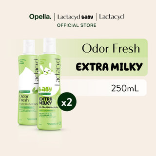 Bộ Dung Dịch Vệ Sinh Phụ Nữ Lactacyd Odor Fresh Ngăn Mùi 24H 250ml + Sữa Tắm Gội Trẻ em Lactacyd Baby Extra Milky 250ml