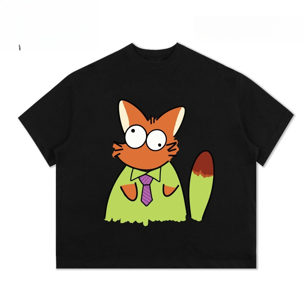 （Giao hàng 24h）Angela Áo thun form boxy Nick & Judy zootopia unisex nam nữ tay ngắn cổ tròn cotton 2 chiều