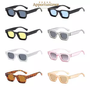Kính râm hình vuông IAPPORTUNIA, Chunky Beach / Travel / Streetwear Hình chữ nhật, Kính mắt bảo vệ UV400 dày cổ điển dành cho nữ và nam giới