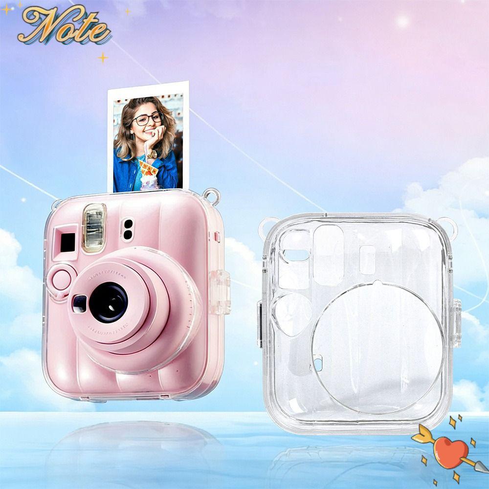 NOTE1 Camera tức thì, Vỏ bảo vệ chống sốc dây đeo cầu vồng, Túi đeo vai trong suốt pha lê cho chụp ảnh Fujifilm Instax Mini 13