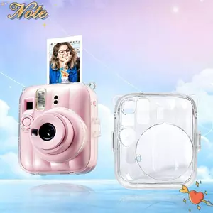 NOTE1 Camera tức thì, Vỏ bảo vệ chống sốc dây đeo cầu vồng, Túi đeo vai trong suốt pha lê cho chụp ảnh Fujifilm Instax Mini 13