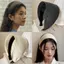 Băng đô đan rộng AMLU, mềm mại với răng Băng đô Turban, Phụ kiện tóc vòng tròn màu trơn cao cấp hợp thời trang