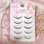 Lông mi giả màu đen ngắn tự nhiên Thân cứng C Curl 7-9mm Trang điểm hàng ngày hỗn hợp