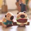 YT4 Capybara Plushie Tạp Dề Dễ Thương Cafe Worker Burger Sang Trọng Túi Búp Bê Quyến Rũ