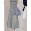 Mùa hè Thiết kế phong cách mới Quần cắt Denim thêu cho nữ Thời trang Phù hợp với eo cao dáng rộng dáng rộng dáng rộng nhìn thẳng W