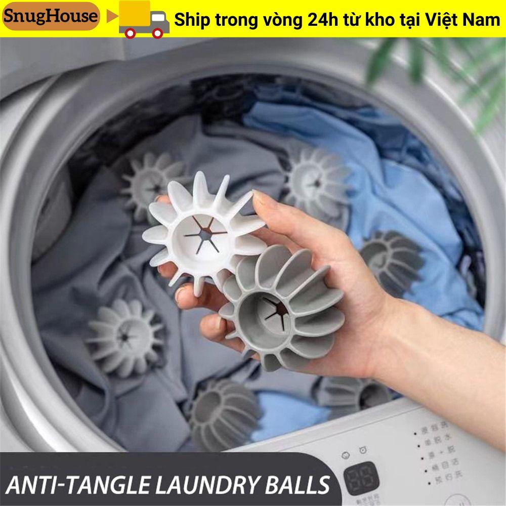 SNUGHOUSE 2 Chiếc Bóng Giặt Dụng Cụ Vệ Sinh Gia Đình Sấy Giặt Phụ Kiện Cho Máy Giặt Mèo Tóc Bắt Khử Nhiễm Silicone