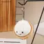 # HB # Soft Little Bun Móc Khóa Kawaii Fluffy Xiaolongbao Móc Khóa Mô Phỏng Thực Phẩm Hoạt Hình Sang Trọng Mặt Dây Chuyền Quà Tặng.
