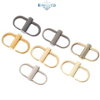 E-WOITD 2X Có Thể Điều Chỉnh Kim Loại Bule Kẹp Túi Xách Dây Xích Chiều Dài Ngắn Túi Phụ Kiện E-WOITD